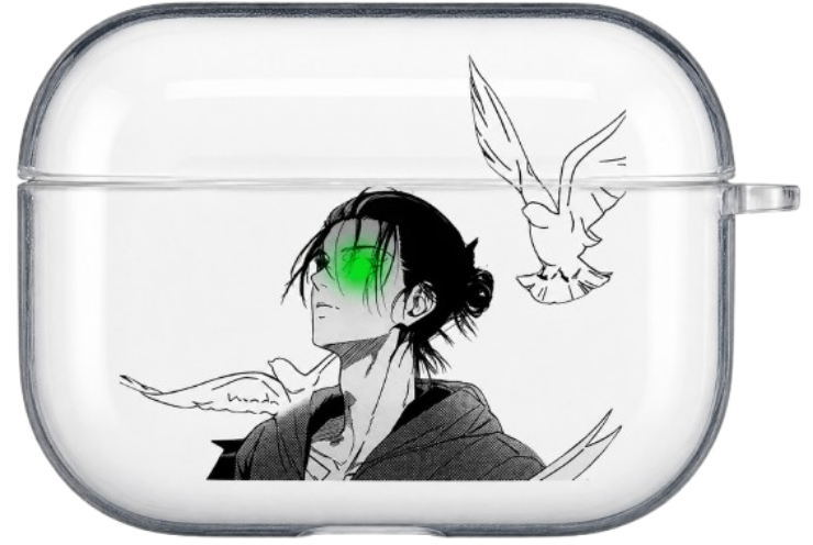 3D Eren Manga AirPods Case