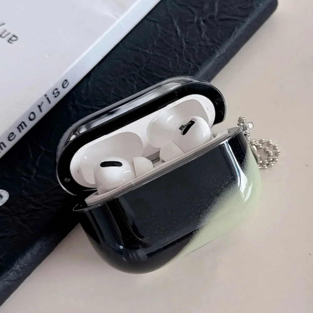 Evlure Luminous AirPods Case glowing — AirPods Pro inside